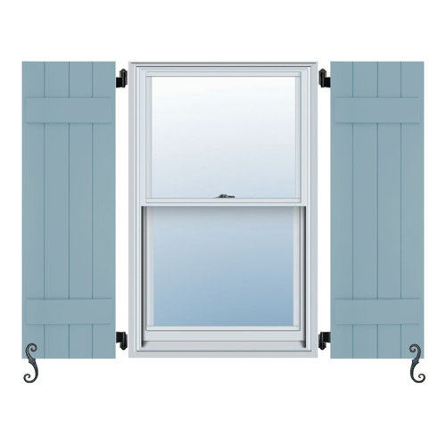 AtlanticPremiumShutters Two Batten Board And Batten Shutters 12'' x 59